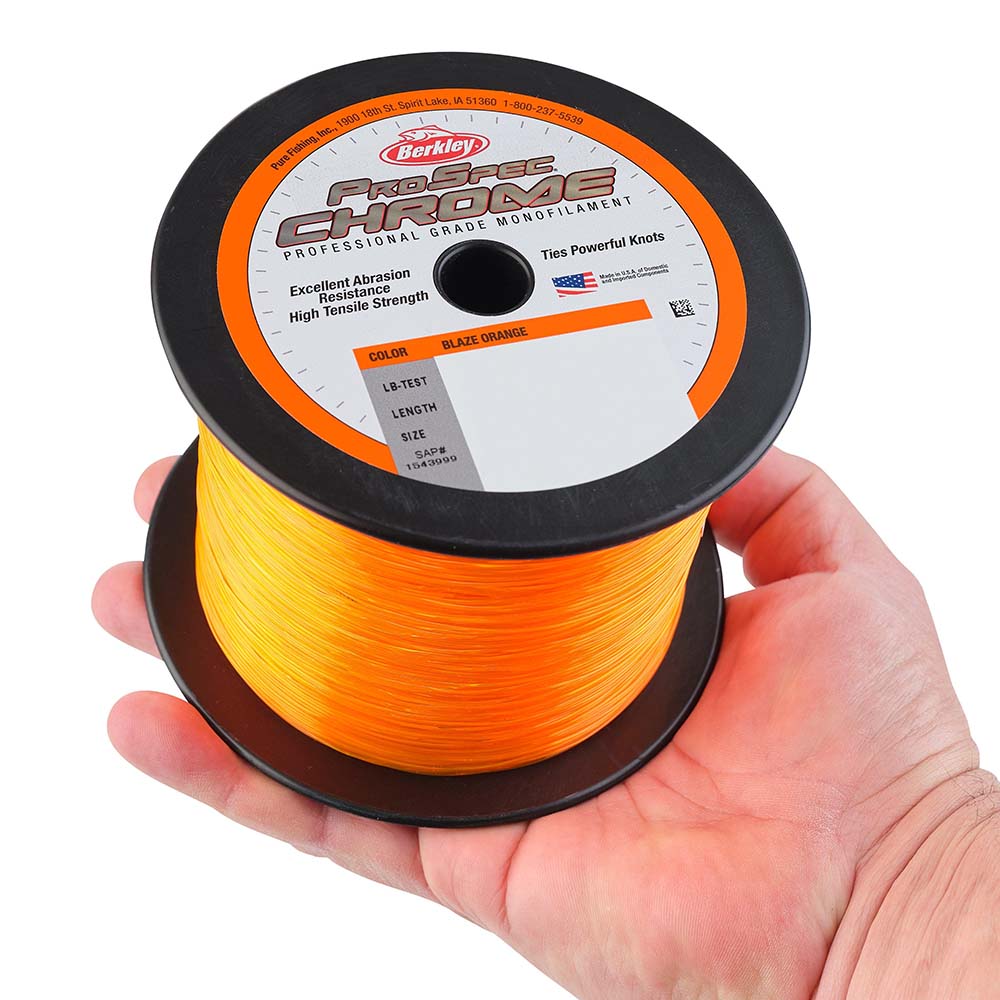 Berkley ProSpec Chrome Blaze Orange Monofilament - 130 lb - 2000 yds - PSC5B130-80