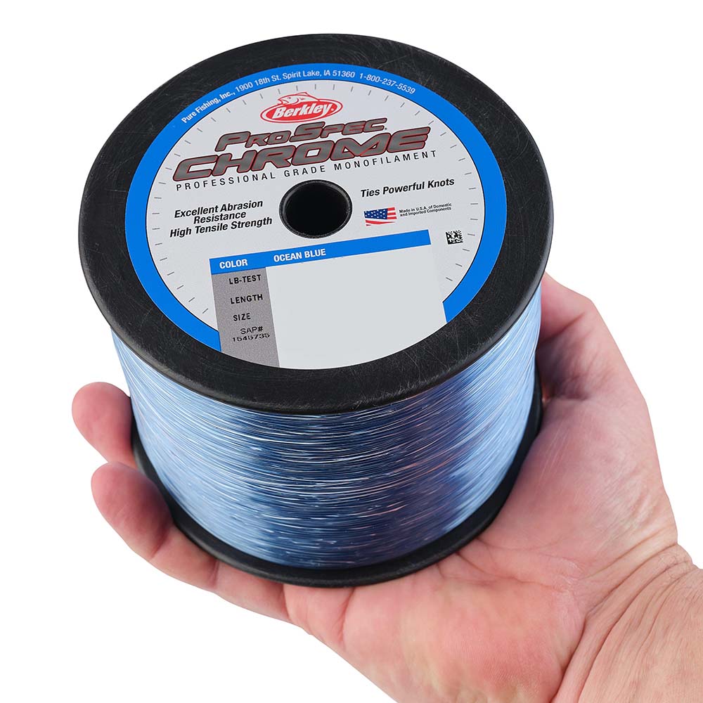 Berkley ProSpec Chrome Ocean Blue Monofilament - 130 lb - 2000 yds - PSC5B130-OBL