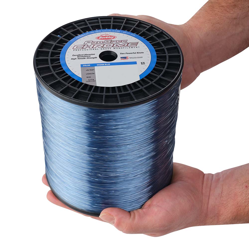 Berkley ProSpec Chrome Ocean Blue Monofilament - 80 lb - 3750 yds - PSC5B80-OBL