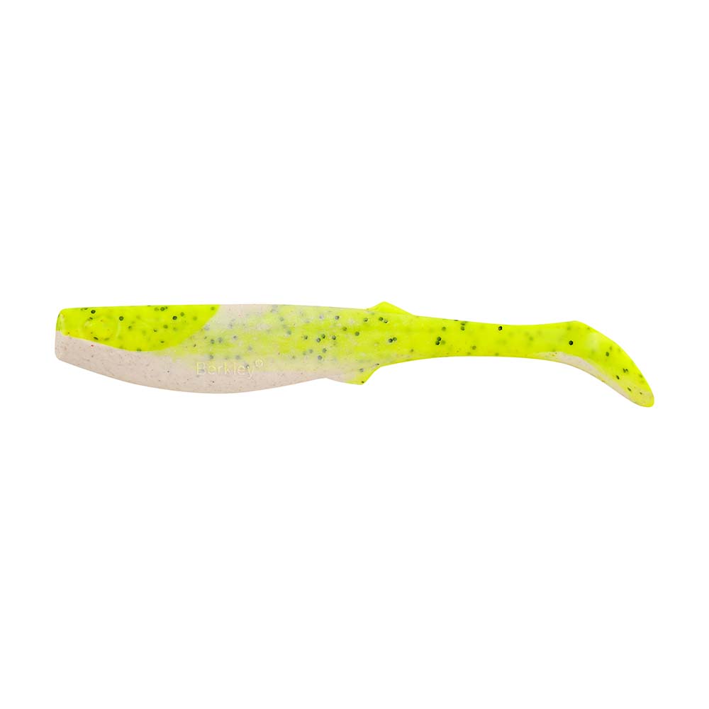 Berkley Gulp!® Paddleshad - 4" - Chartreuse Pepper Neon