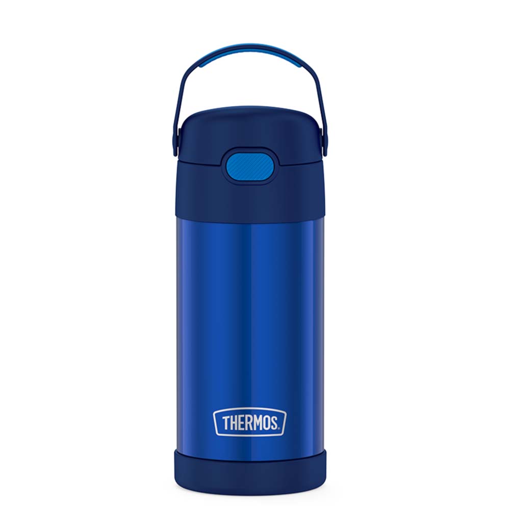 Thermos FUNtainer® Stainless Steel Insulated Straw Bottle - 12oz - Navy