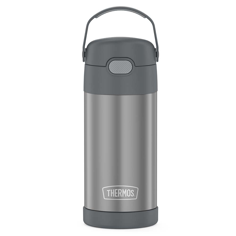 Thermos FUNtainer® Stainless Steel Insulated Straw Bottle - 12oz - Grey