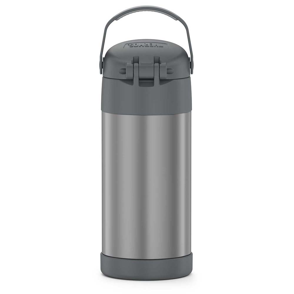 Thermos FUNtainer® Stainless Steel Insulated Straw Bottle - 12oz - Grey