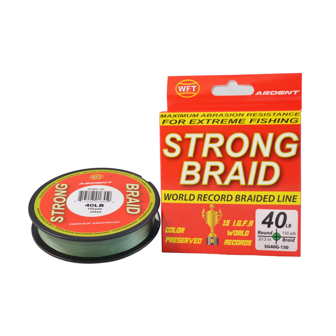 Ardent Strong Braid Fishing Line - Green yd