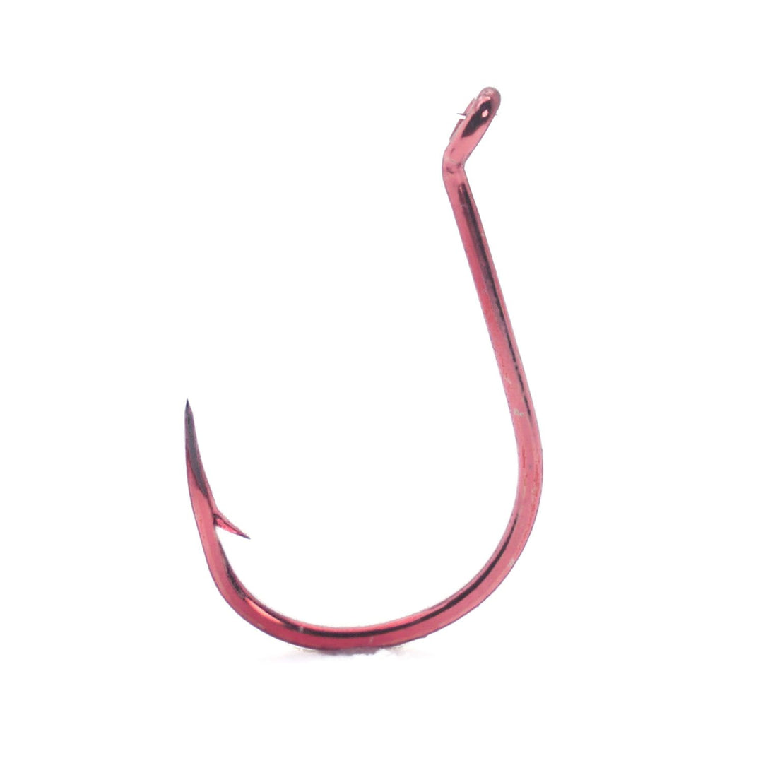 Mustad Drop Shot Live Bait Hook-Red 6 Count.