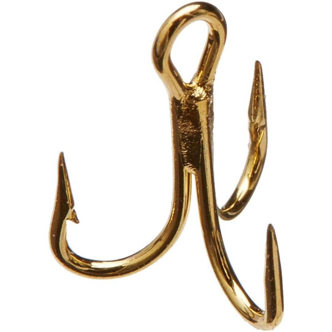 Mustad Treble Hook OShaughnessy-Gold 5 Count Size