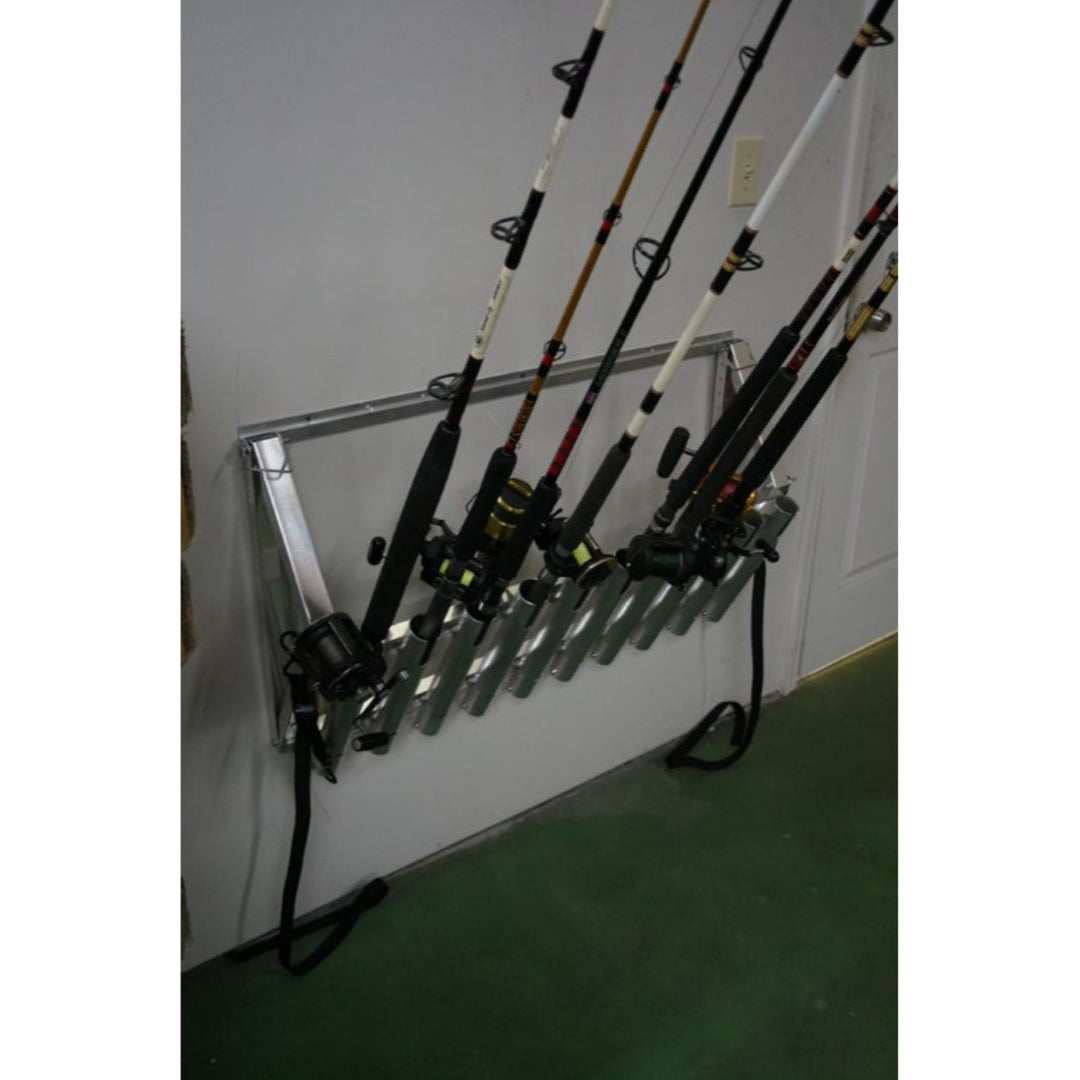 Viking Solutions Truck and Wall Aluminum Fishing Rod Rack Viking Solutions Truck and Wall Aluminum Fishing Rod Rack