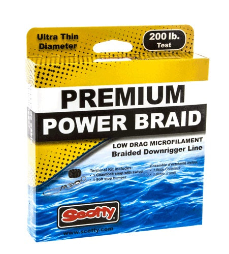 Scotty Power Braid Dwnrggr Lne 200lb Test ft spool w/Kit