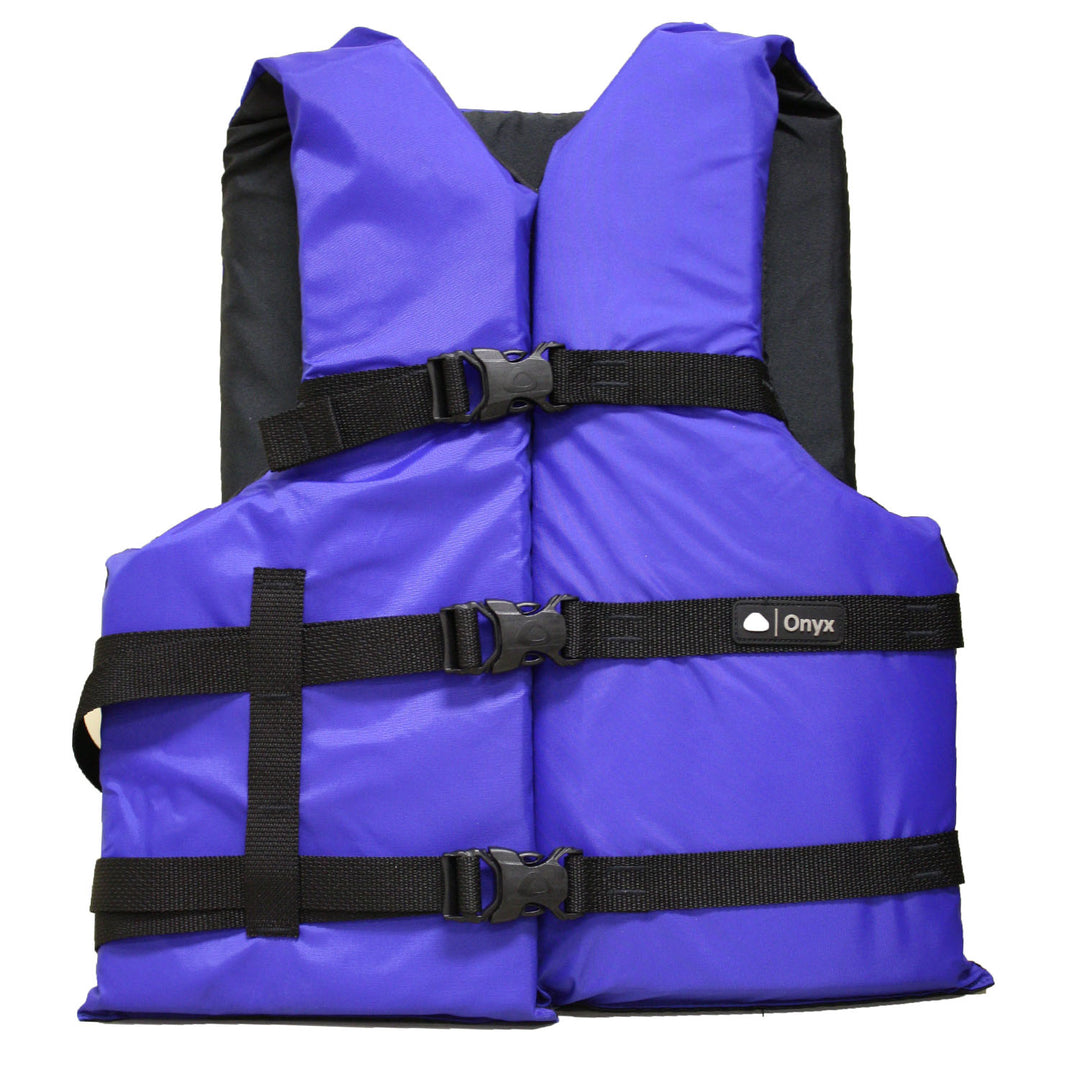 Onyx Universal Adult Extra-Large Boating Vest Blue 2XL 4XL