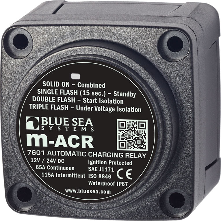Blue Sea M-series Automatic Charging Relay 12-24vdc 65a