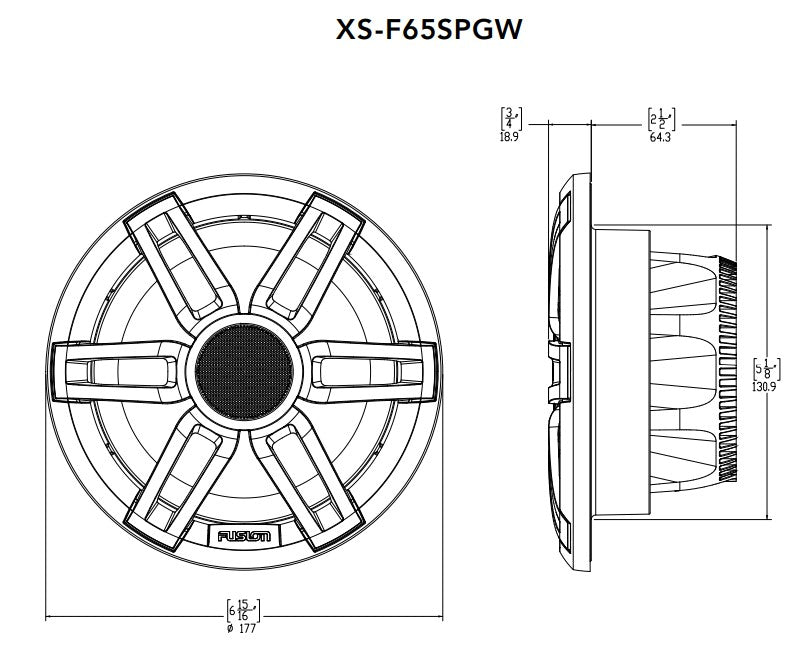 Fusion Xs-f65spwb 6.5"" Speaker