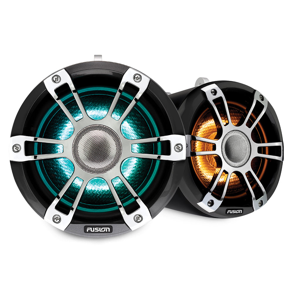 Fusion Sg-flt882spc 8.8"" Tower Speaker Chrome With Crgbw Lighting