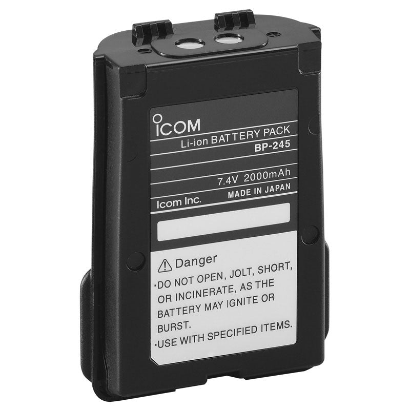 Icom Bp245h 2000mah Li-ion Battery For M72-m73