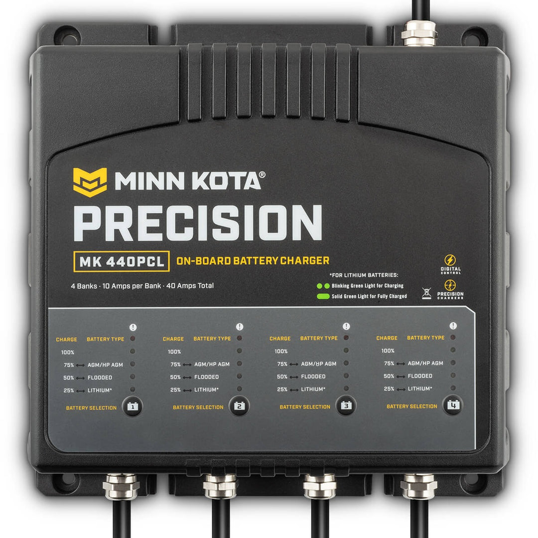 Minn Kota MK 440 PCL Precision Charger 4 Bank 10 Amps