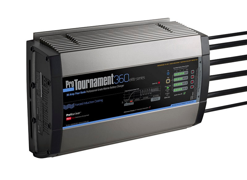 Promariner Protournament 360 36 Amp Battery Charger 12-24-36-48v 4 Bank 120v Input