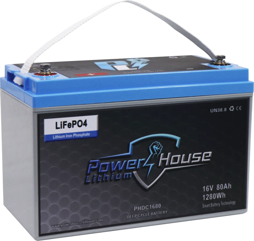 POWERHOUSE LITHIUM 16V 80AH DEEP CYCLE BATTERY (4 TO 5 DEVICES)