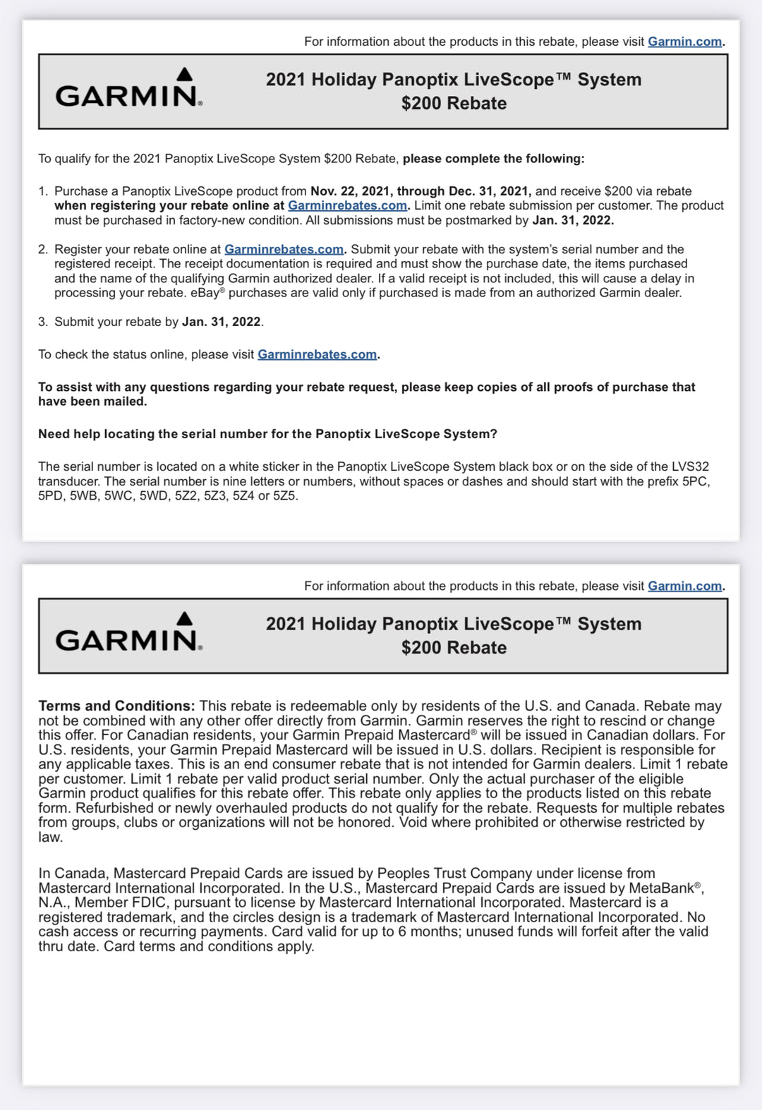 Garmin Panoptix Livescope System With Thru-hull