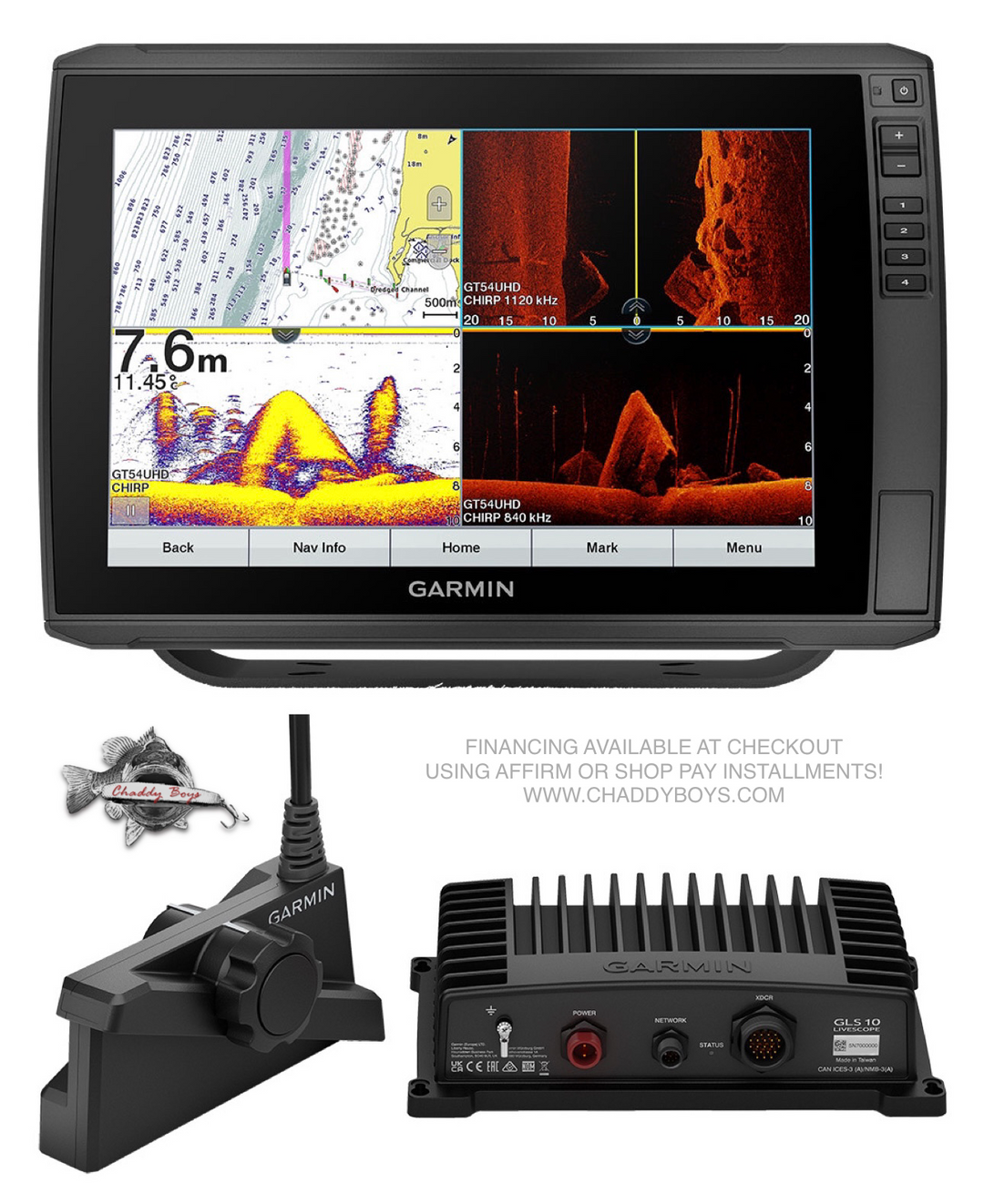 Garmin ECHOMAP Ultra 122sv w-o Transducer (12” Screen) + Garmin LiveSc –  Chaddy Boys