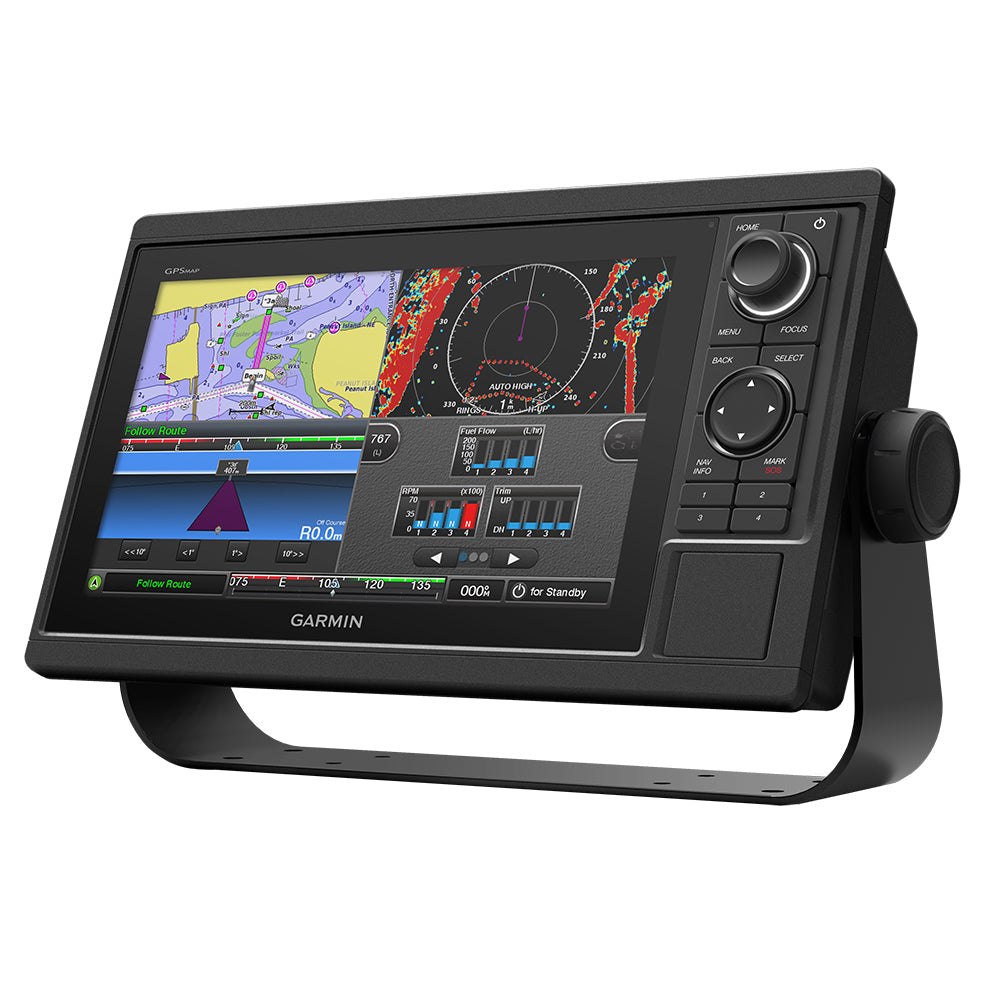 Garmin GPSMAP 1022 Chartplotter (10” Screen) + Garmin LiveScope Plus S ...